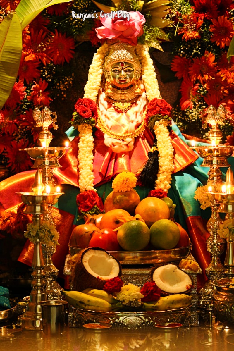 Vara Mahalakshmi Pooje- Decoration - Ranjana's Craft Blog