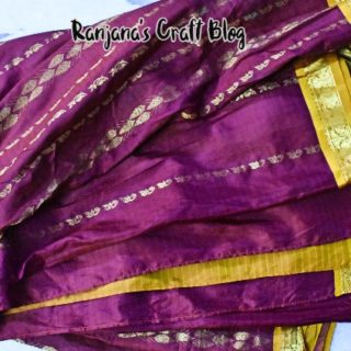 Redesigning an old silk saree