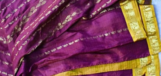 Redesigning an old silk saree
