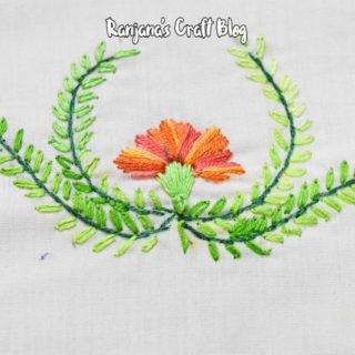 Lazy daisy embroidery design