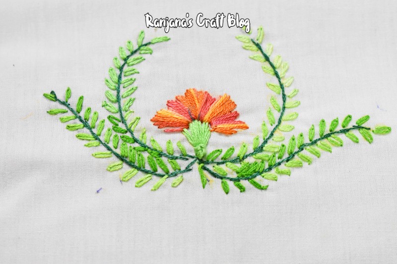 Lazy daisy embroidery design