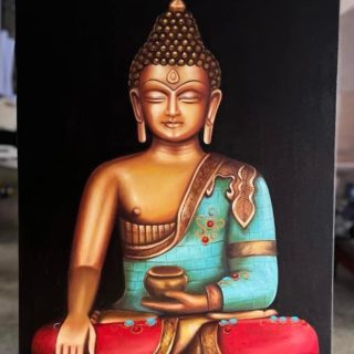 Buddha Statue painting