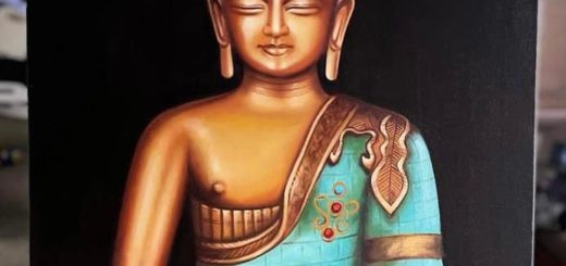Buddha Statue painting