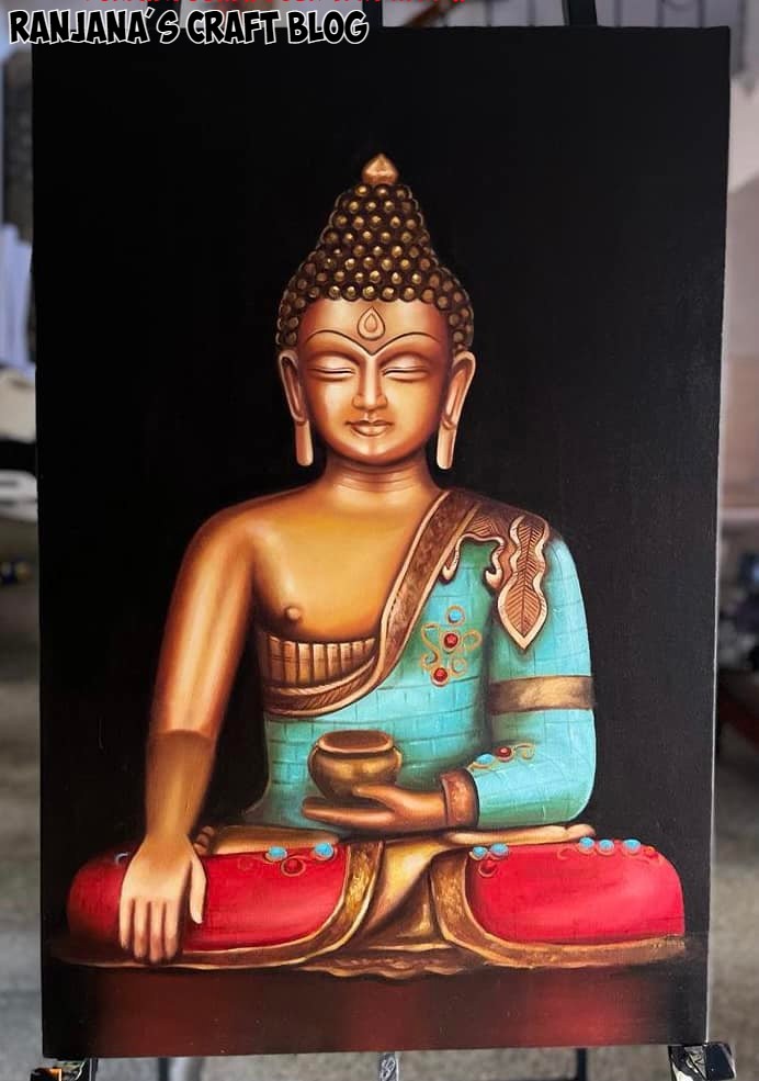 Buddha Statue painting