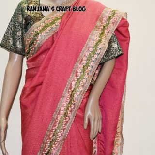 Embroidered saree