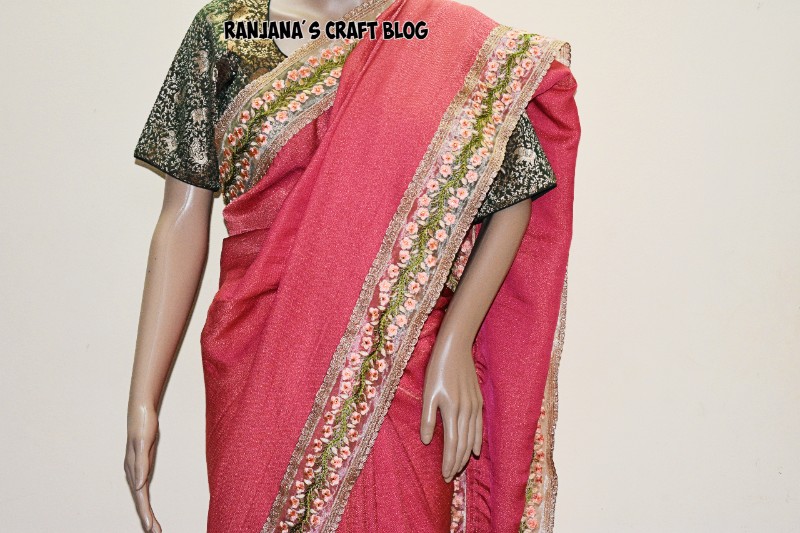 Embroidered saree