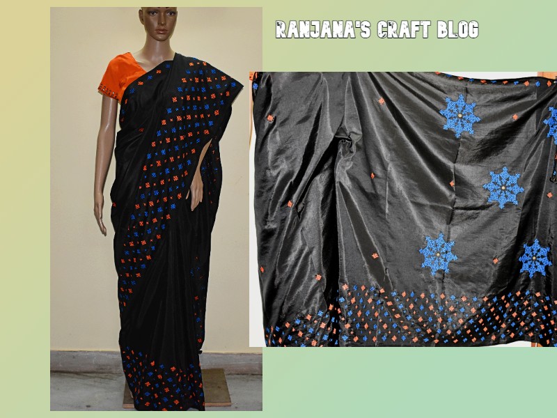 Kutchwork saree