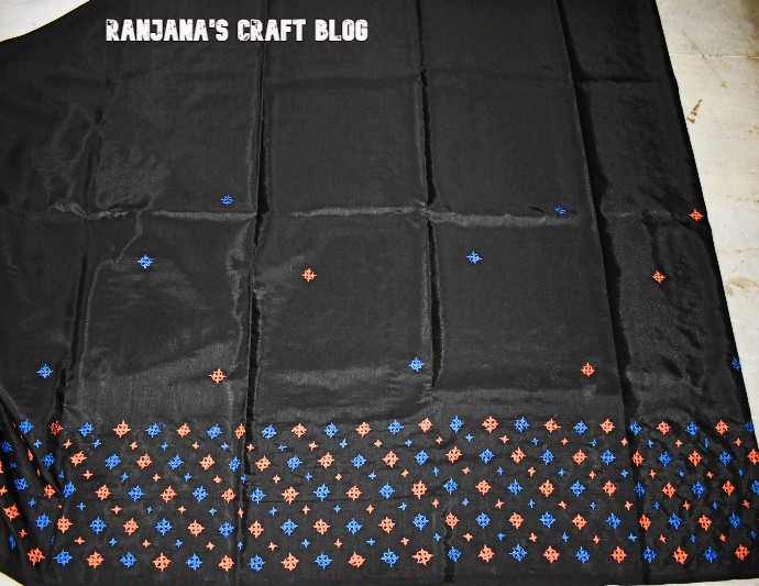 Kutchwork saree