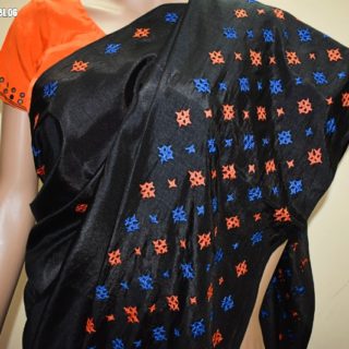 Kutchwork saree