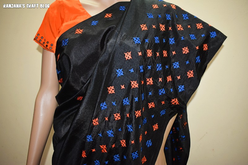 Kutchwork saree