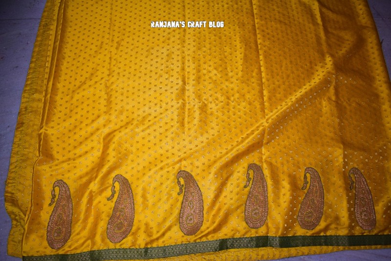 Patchwork on saree