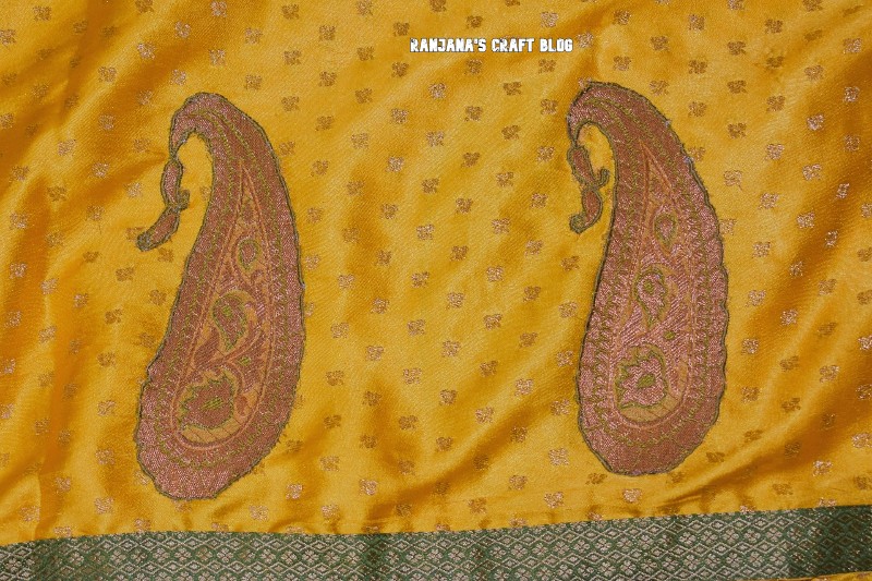 Patchwork on saree