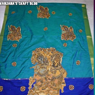 Kalamkari Patchwork saree