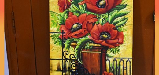 Floral Acrylic painting