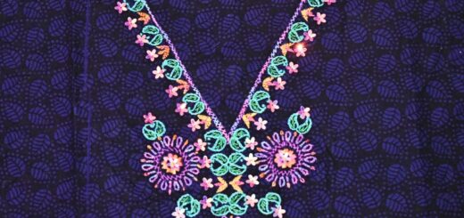 Chain stitch embroidery