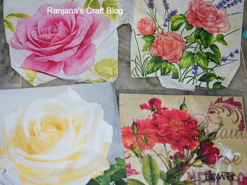 Decoupage tissues