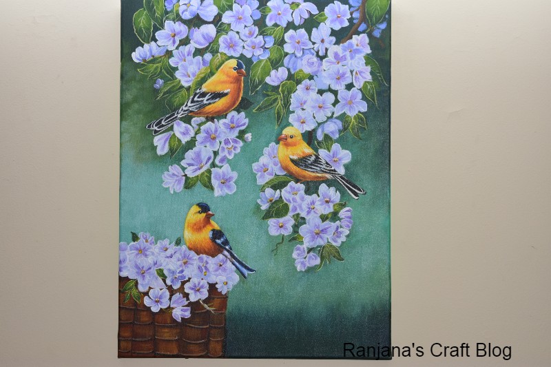 Acrylic painting - birds