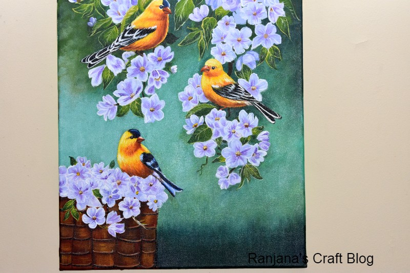 Acrylic painting- birds