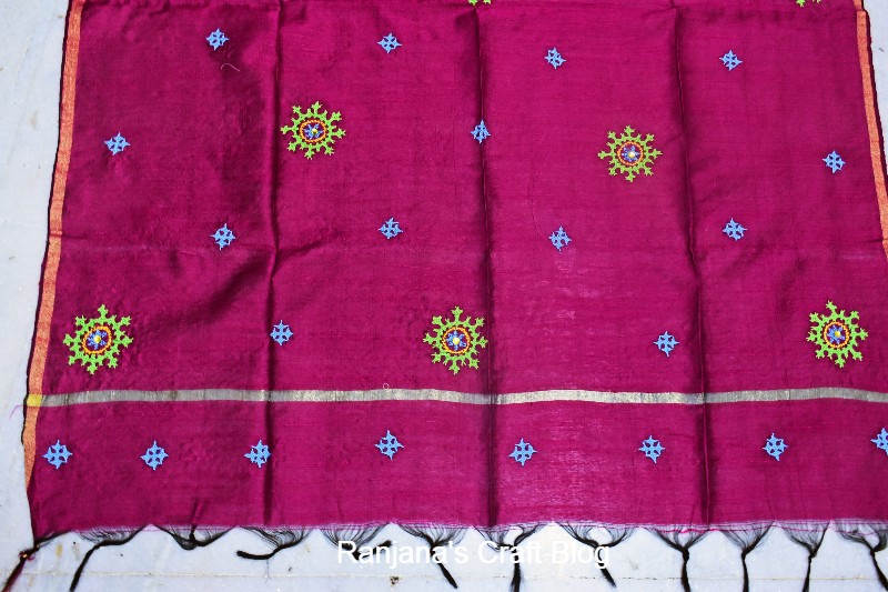 Kutchwork On Duppatta