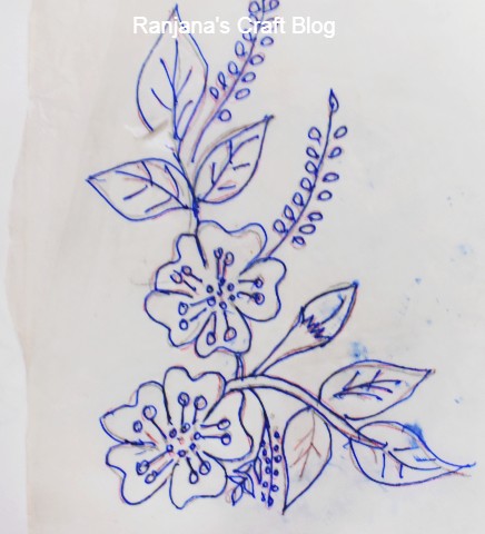 Floral embroidery design