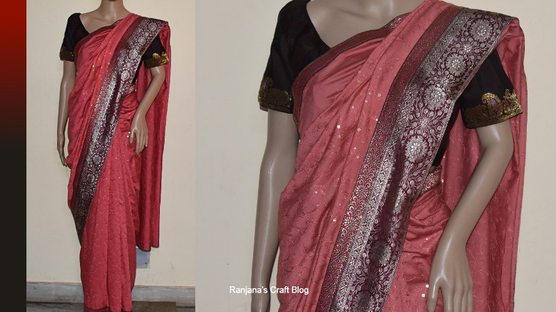 Designing saree with banarsi border