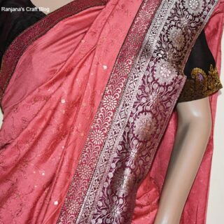 Designing saree with banarsi border