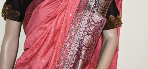 Designing saree with banarsi border