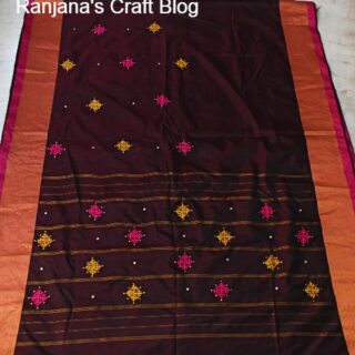 Kutchwork on saree