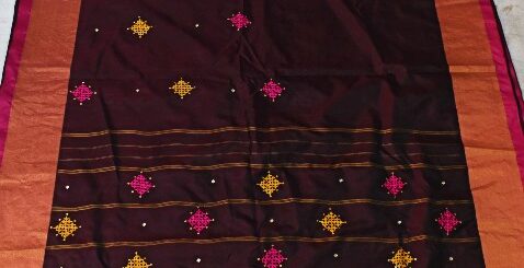 Kutchwork on saree