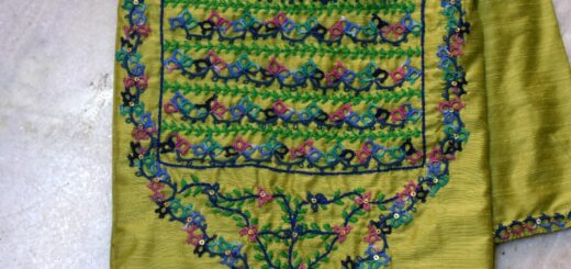 Tatting and embroidery