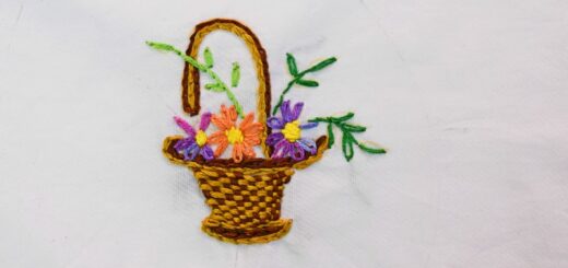 Weaving embroidery pattern