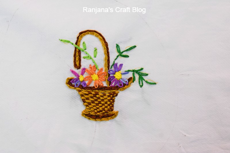 Weaving embroidery pattern