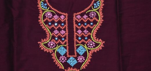 Kutchwork neck design