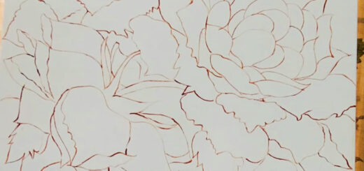 Acrylic painting floral
