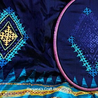 Kutchwork On Ilkal saree