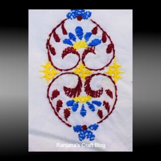 Hand embroidery motif design