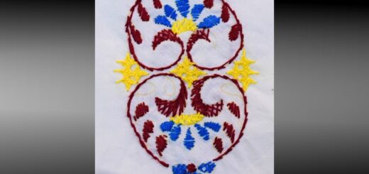 Hand embroidery motif design