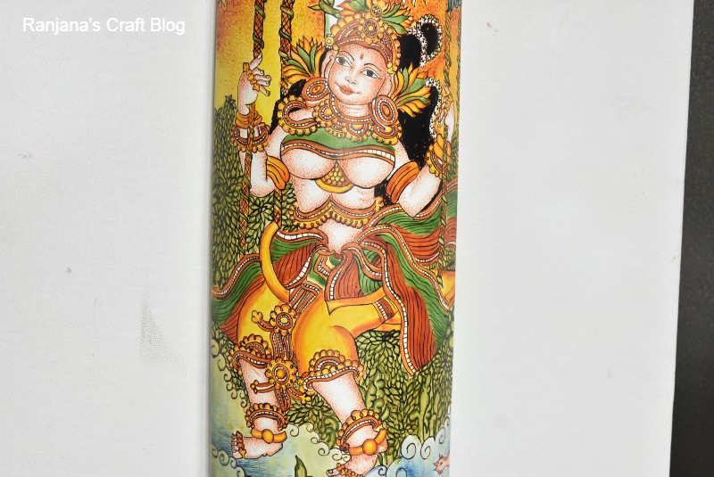 Kerala Mural painting on bamboo