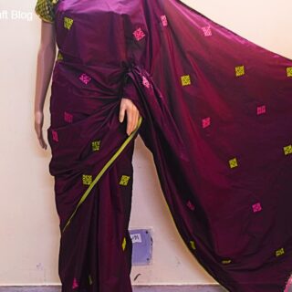 Kutch work saree