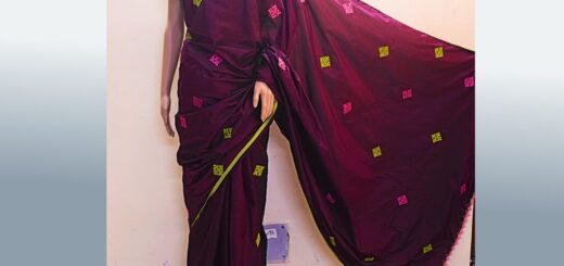 Kutch work saree
