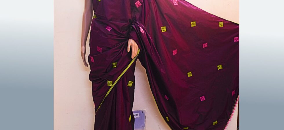 Kutch work saree