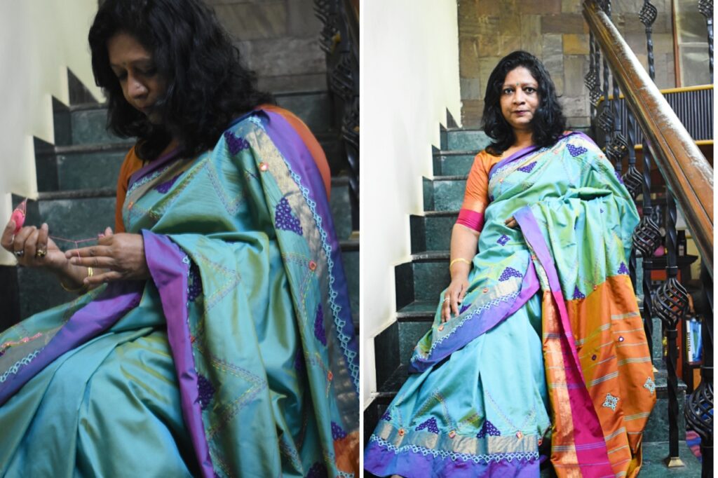 Tatting saree
