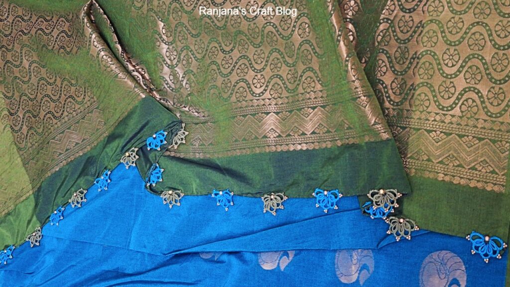 Saree kuchu design with beads