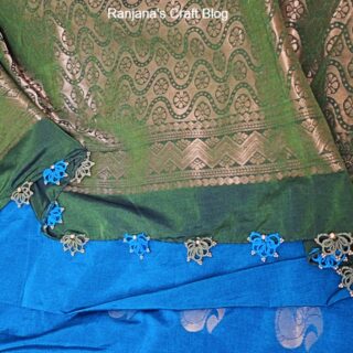 Saree kuchu design with beads