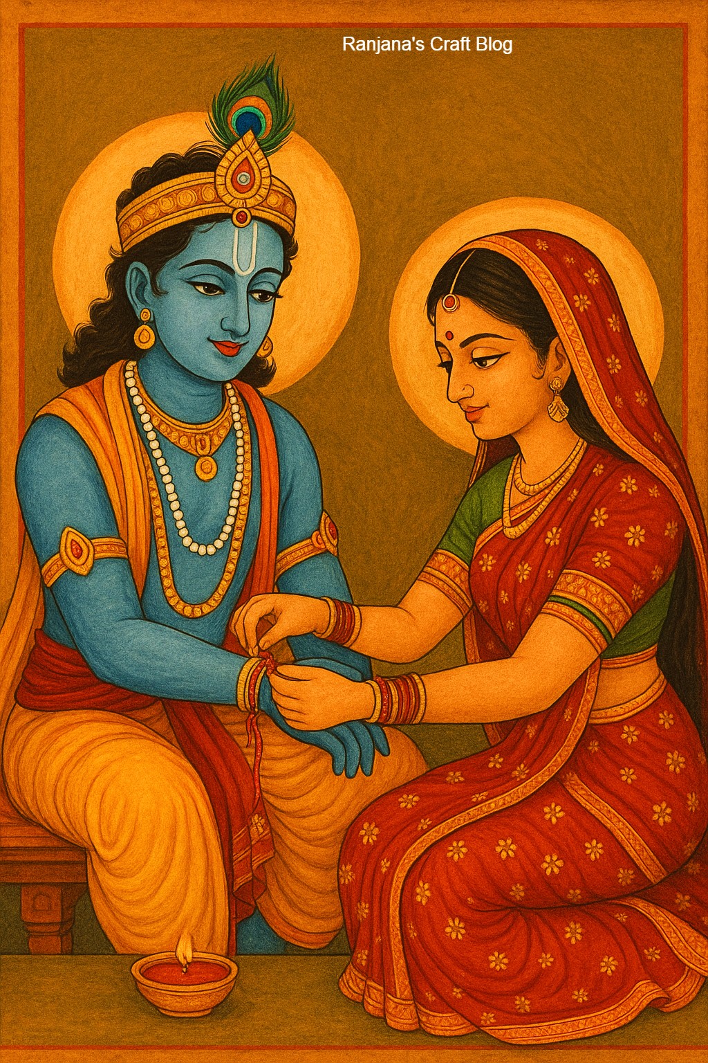Rae's Rksha Raksha Bandhan: History and Significance of Rakhee - Ranjana's Craft Blog
