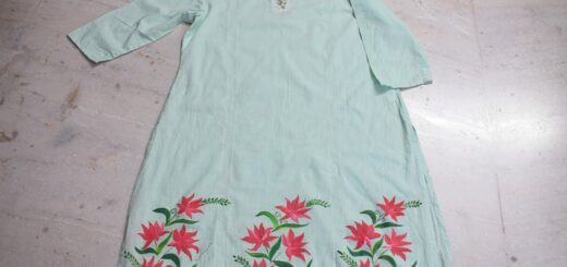 Fabric painting on Kurta