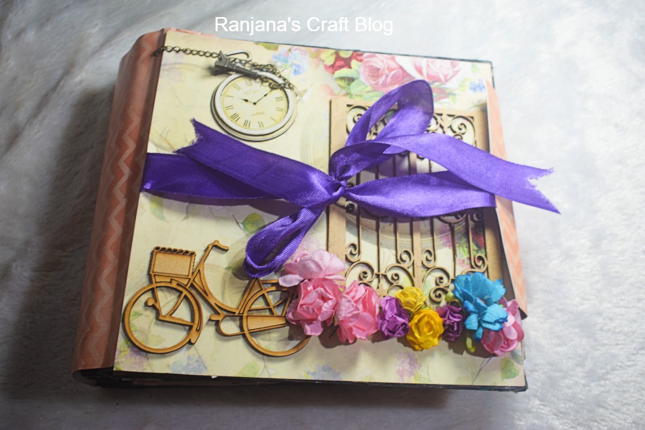 Art Journal Front Page Design Using Pattern Papers and Distress Ink ...