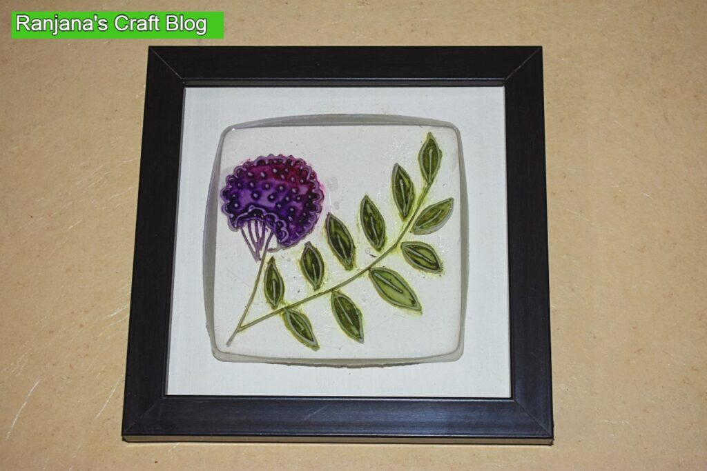 Relief with resin art