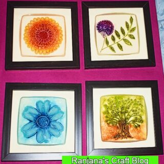 Relief painting with resin