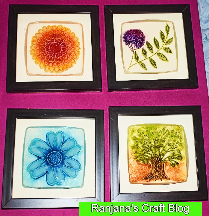 Relief painting with resin